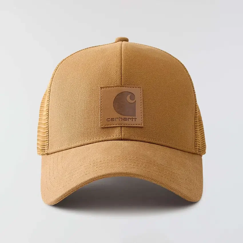Vasket duck-trucker-kasket med mesh-bagside