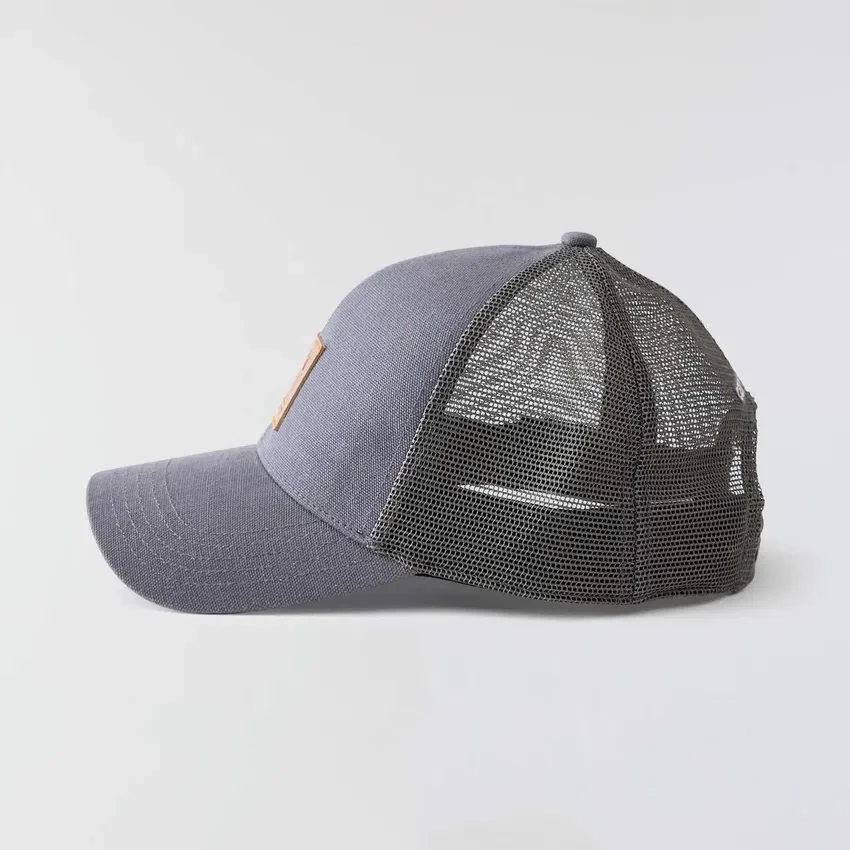 Vasket duck-trucker-kasket med mesh-bagside