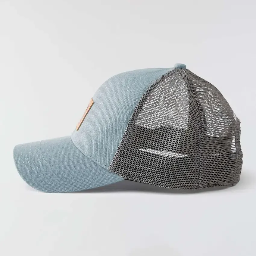 Vasket duck-trucker-kasket med mesh-bagside