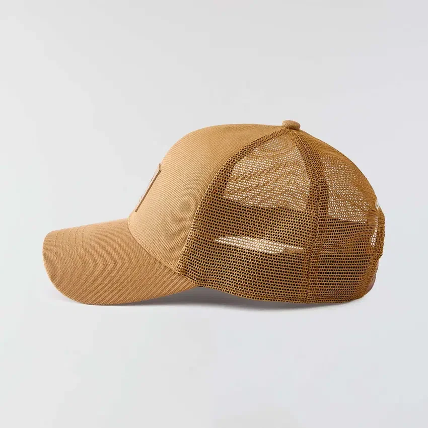 Vasket duck-trucker-kasket med mesh-bagside
