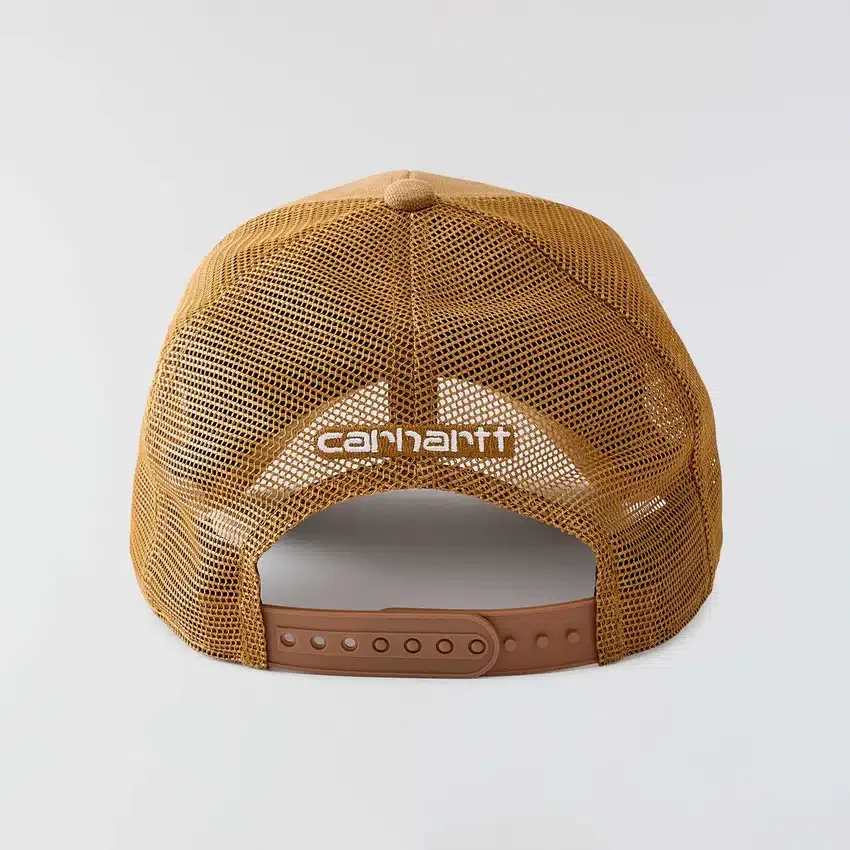 Vasket duck-trucker-kasket med mesh-bagside