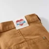 Vintage-pasformede arbejdsbukser i canvas med dobbelt knæ til kvinder